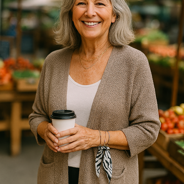 Elspeth | Soft-Knit Everyday Cardigan - Flattering. Fuss-free