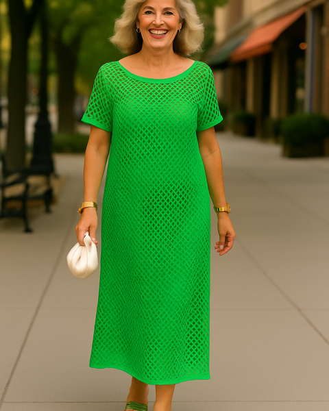 Celestia |  Two-Piece Boat Neck Dress