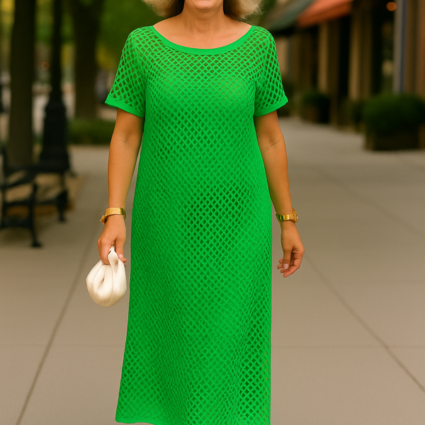 Celestia |  Two-Piece Boat Neck Dress