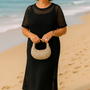 Celestia |  Two-Piece Boat Neck Dress