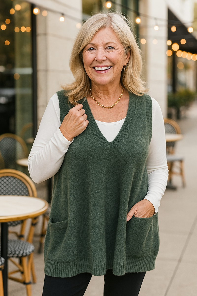Everelle | CozyKnit Vest – Soft Elegance, Effortless Layers