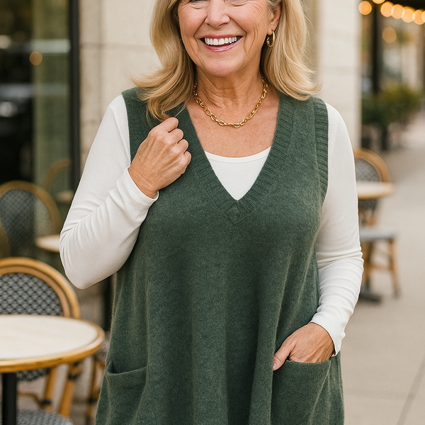 Everelle | CozyKnit Vest – Soft Elegance, Effortless Layers