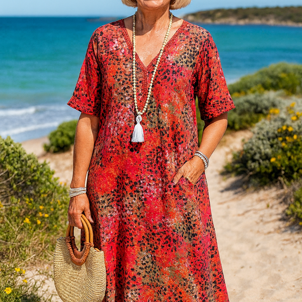 Mary | Elegant Midi Dress - Skims tummy