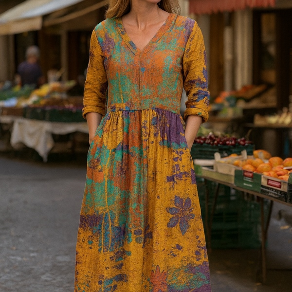 Noelia | Comfort Maxi Dress – Effortless Elegance, All-Day Confidence