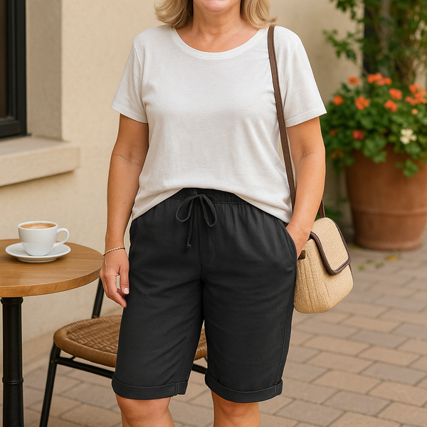 Selma | Cotton Comfort Shorts – Flattering fit. Effortless everyday style.