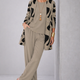  Taupe with Black Print