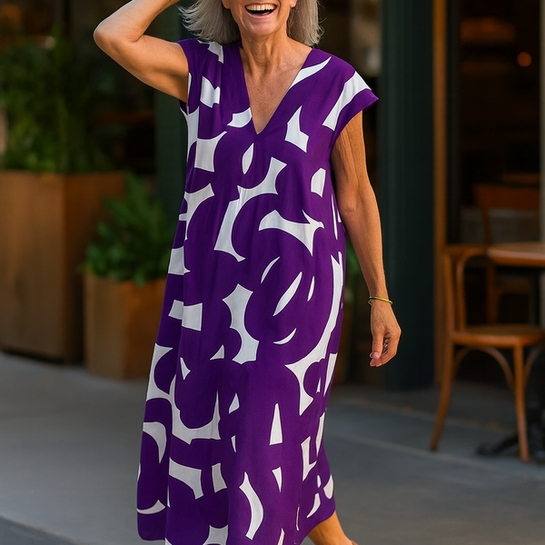 Corinne | Sophisticated Maxi Dress – Flattering Fit with Tummy Coverage