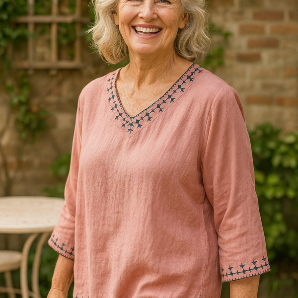Mirella | V-Neck Blouse - Effortless Elegance, Everyday Confidence