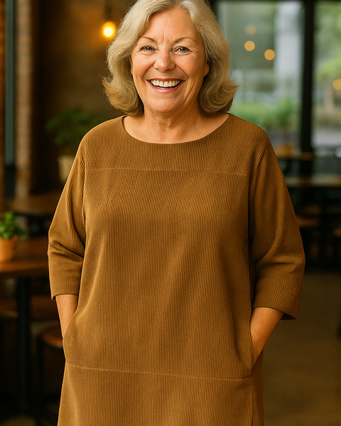 Marley| Soft Cord Tunic – Effortless Comfort, Quiet Elegance