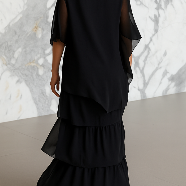 Juliette |  Elegant Tummy Covering Maxi Dress