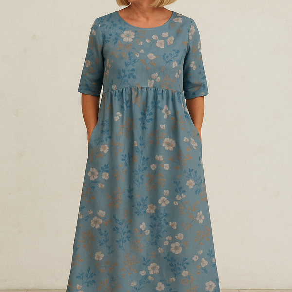 Eliza | Relaxed Midi Dress - Effortless Elegance, Everyday Comfort