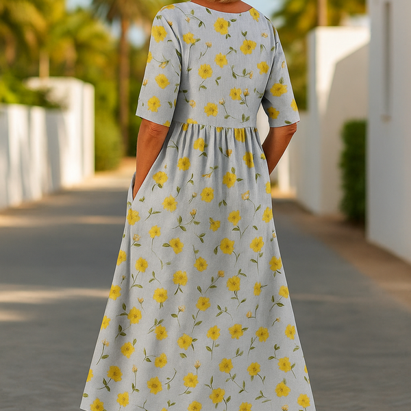 Eliza | Relaxed Midi Dress - Effortless Elegance, Everyday Comfort