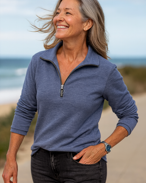Josephine | Soft-Touch Half-Zip Jumper