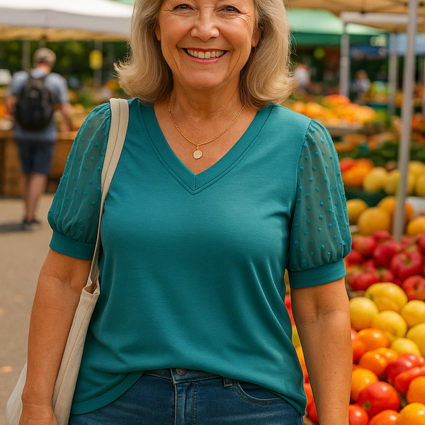 Grace | Top — Covers Arms & Tummy, Flatters Every Curve