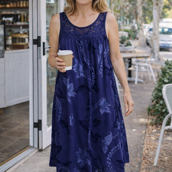 Maisie | Easy Swing Lace Dress — Cool, Relaxed & Effortlessly Comfortable (S-5XL)