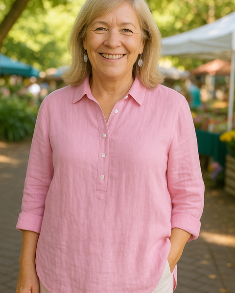Serena SoftShape Blouse – Flattering comfort that actually breathes