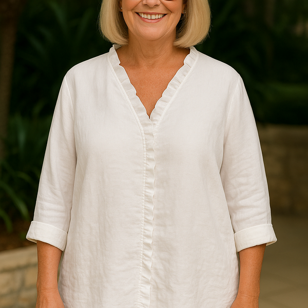 Maribel | Soft Ruffle Blouse -  for Real Comfort