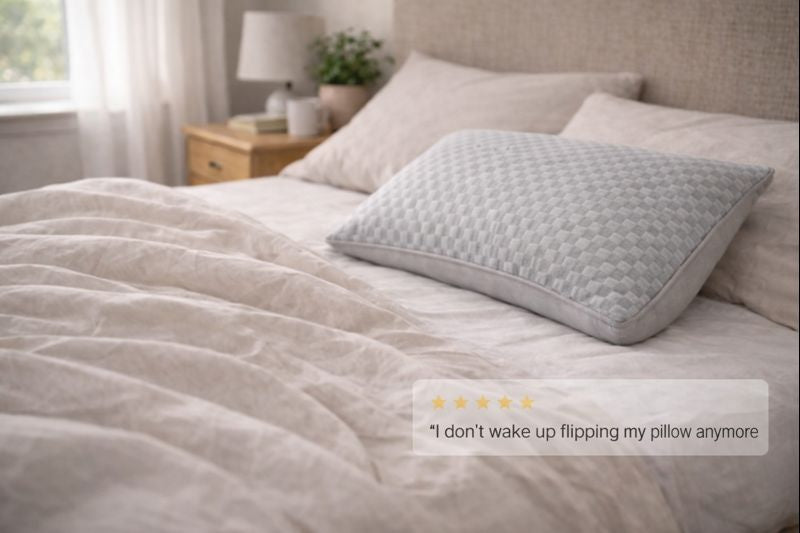 BreezeRest | Cooling Pillowcase - Cool comfort for deeper, uninterrupted sleep.