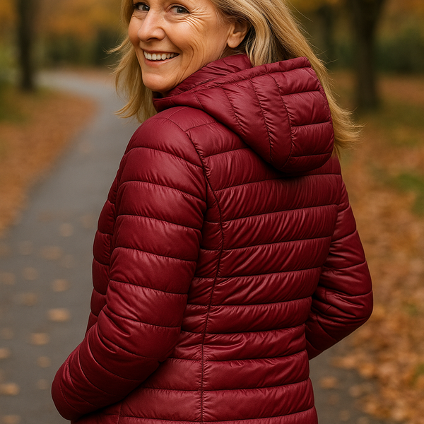 Leonie | Lightweight Waterproof Jacket – White Duck Down Filling