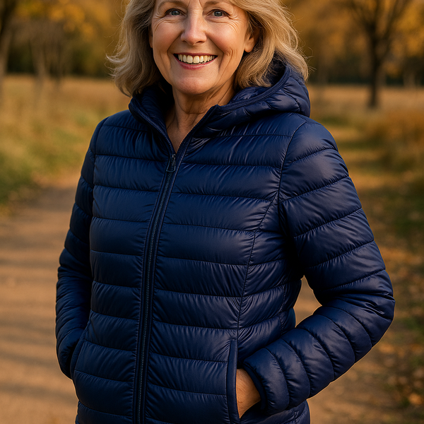 Leonie | Lightweight Waterproof Jacket – White Duck Down Filling