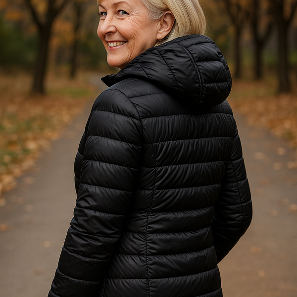 Leonie | Lightweight Waterproof Jacket – White Duck Down Filling