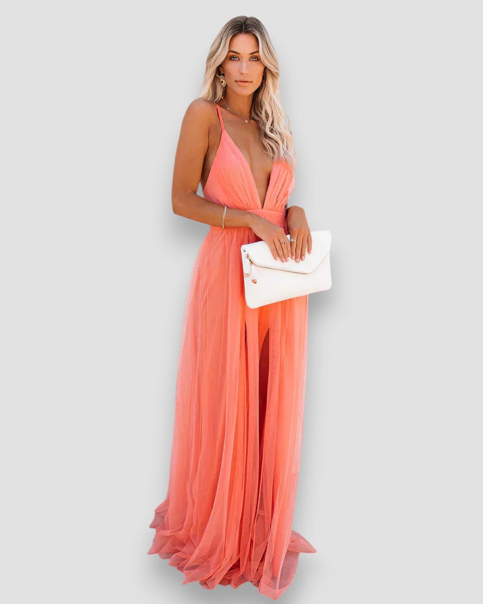 Élanor – Robe Maxi Coastal Bloom