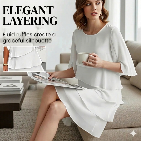 Misa | Elegant layered dress with ruffles