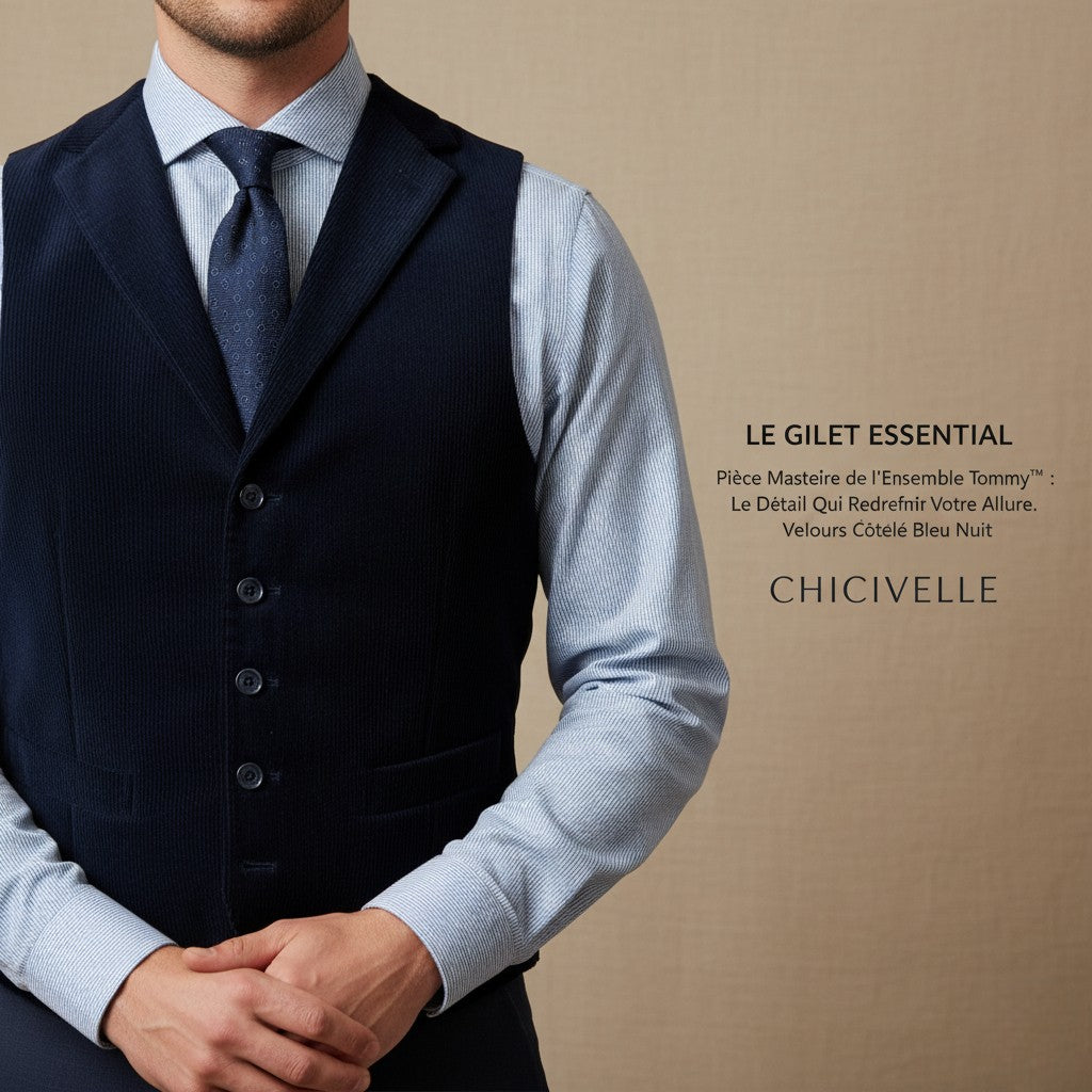 Tommy™ | Ensemble 2 pièces: Blazer et Gilet en Velours