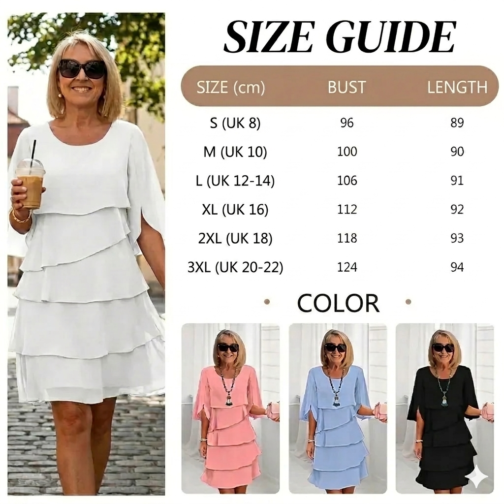 Misa | Elegant layered dress with ruffles