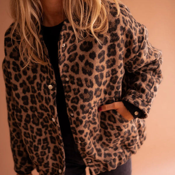 Elodie | Veste Tendance Imprimé Léopard
