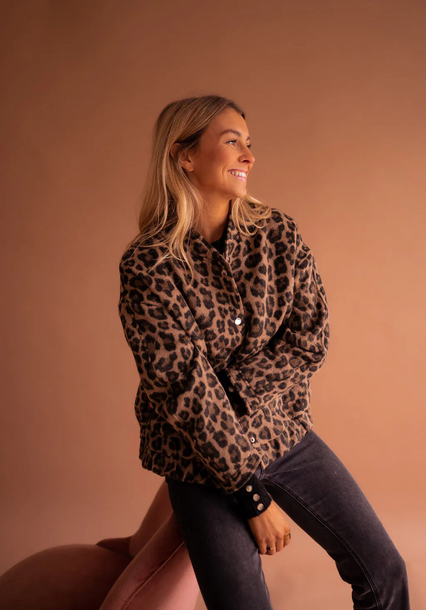 Elodie | Veste Tendance Imprimé Léopard