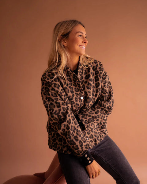 Elodie | Veste Tendance Imprimé Léopard