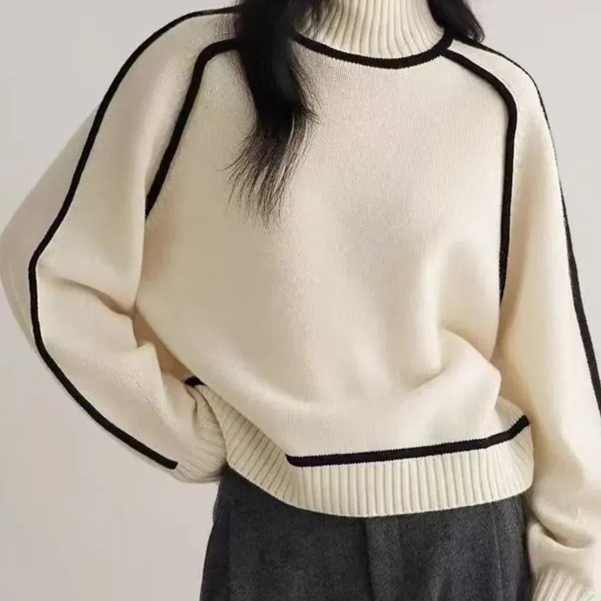 Donna | Pull élégant à col roulé
