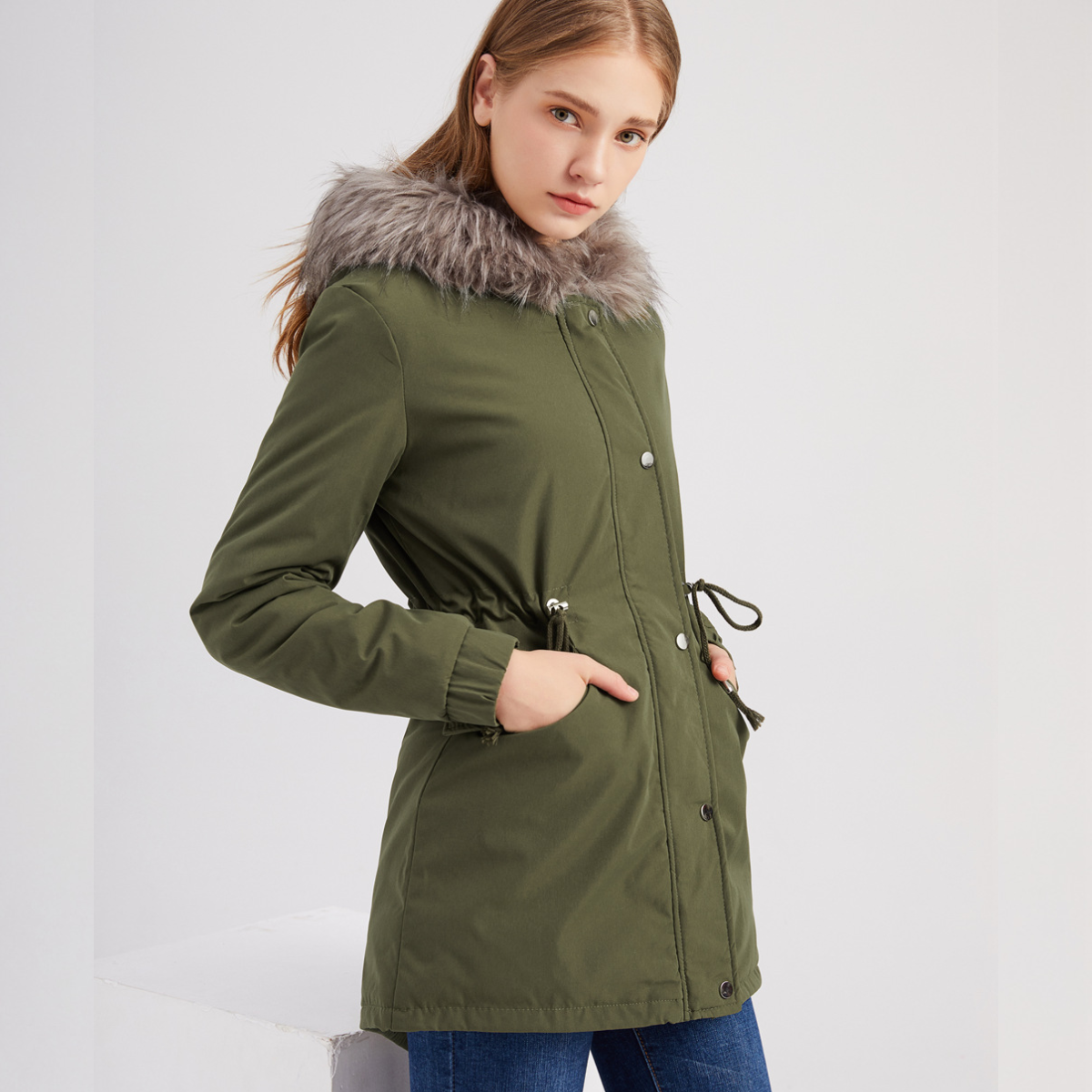 MARINA™ | Parka en Velours Chaud avec Bordure