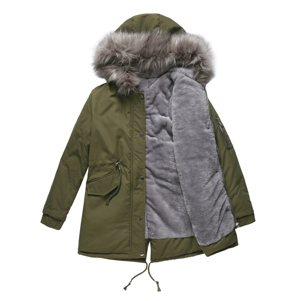 MARINA™ | Parka en Velours Chaud avec Bordure