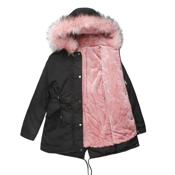 MARINA™ | Parka en Velours Chaud avec Bordure