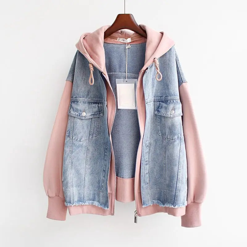 MIRA™ | Veste en Denim Bicolore