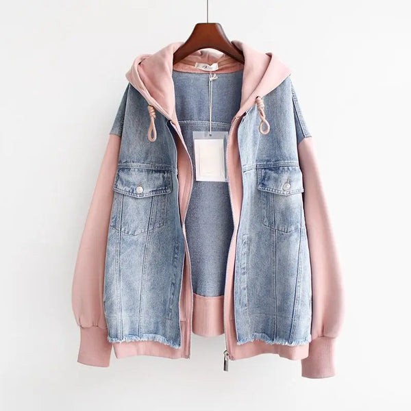 MIRA™ | Veste en Denim Bicolore