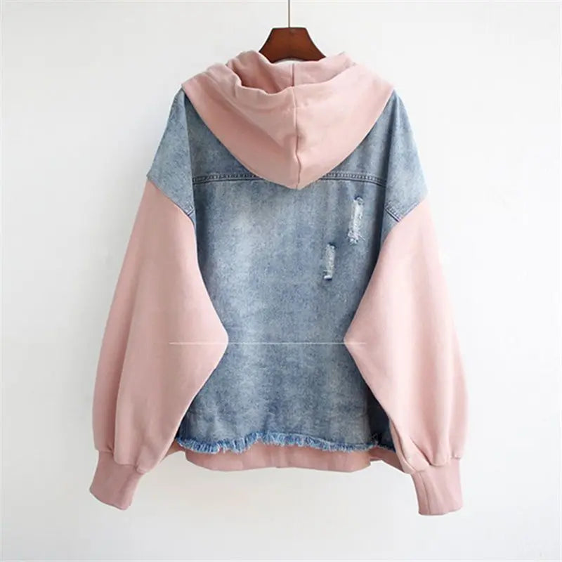 MIRA™ | Veste en Denim Bicolore
