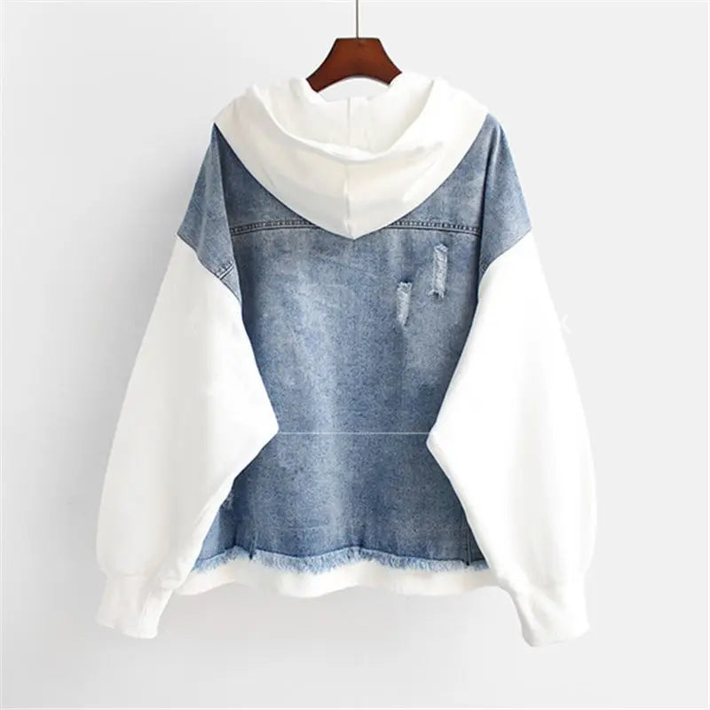MIRA™ | Veste en Denim Bicolore