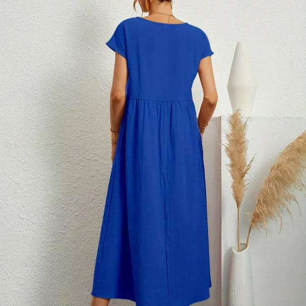 Gabrielle™ — Flowing Midi Dress with Timeless Elegance