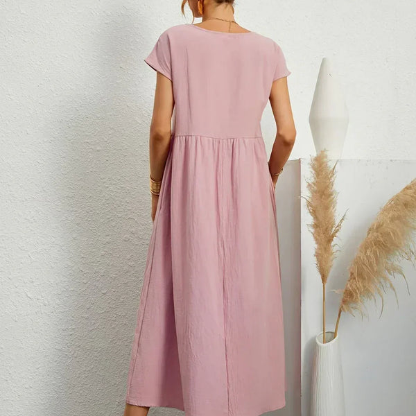 Gabrielle™ — Flowing Midi Dress with Timeless Elegance