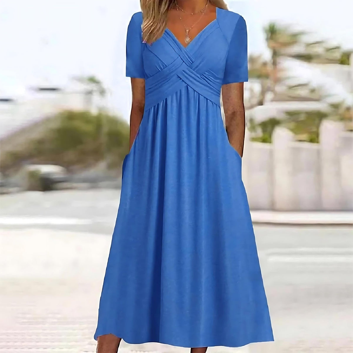 Elisa ™ | Robe midi élégante avec contrôle du ventre flatteur