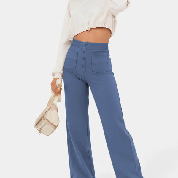 Marjorie | High-Waist Stretch & No-Pill Trouser – Timeless Confidence