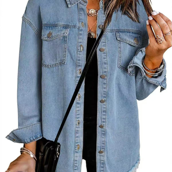 ROXANE™ - Veste en Jean Classique de Tous les Jours