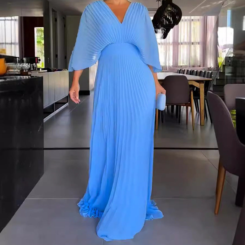 RIA™ - Robe Maxi à Côtes Flottante