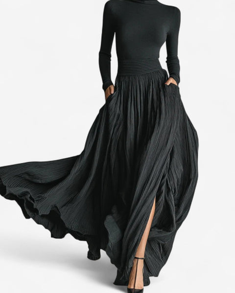 Aline™ Jupe Maxi Taille Haute