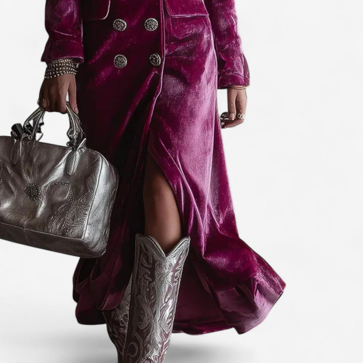 Robe en Velours Croisée Virginie™