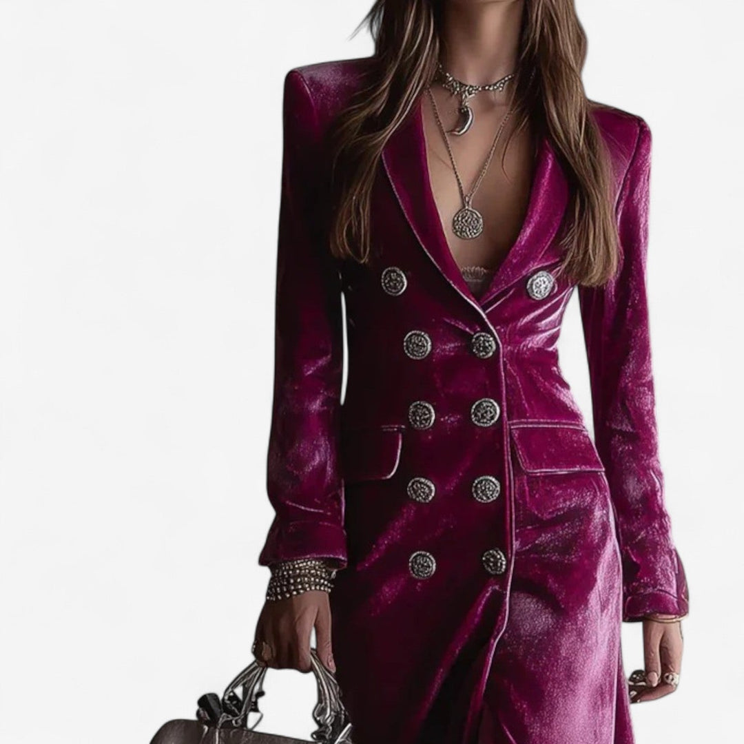 Robe en Velours Croisée Virginie™