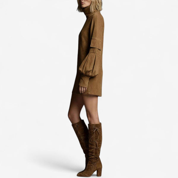 Robe Tania™ Mini avec Col Haut